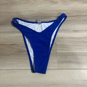 blue sparkly xs bikini bottoms